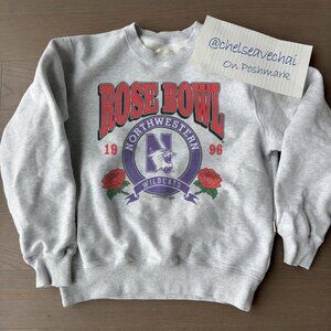 Vintage Northwestern Wildcats 1996 Rose Bowl Football Sweatshirt, NCAA Shirt Tee